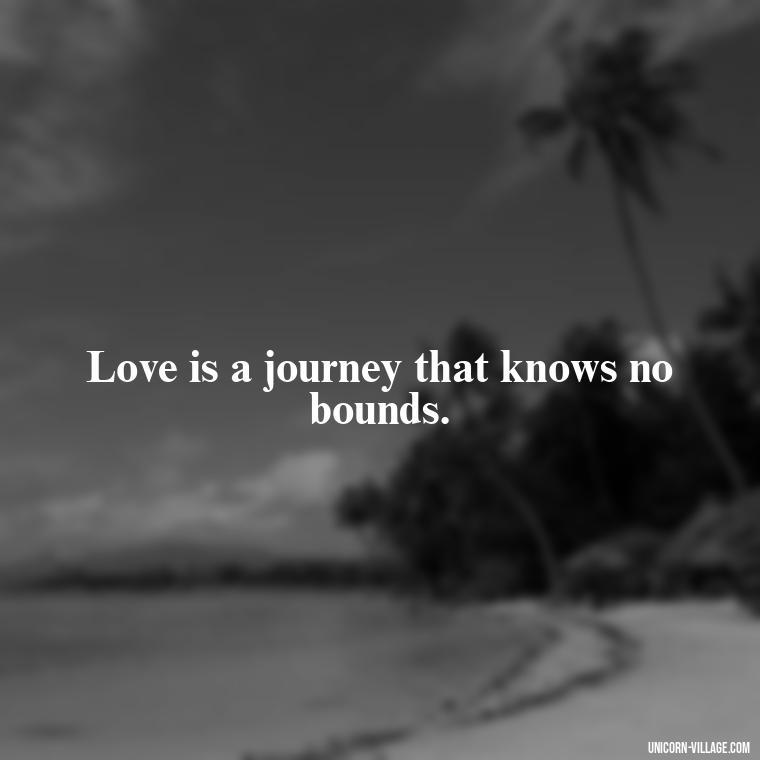 Love is a journey that knows no bounds. - Quotes By Aphrodite